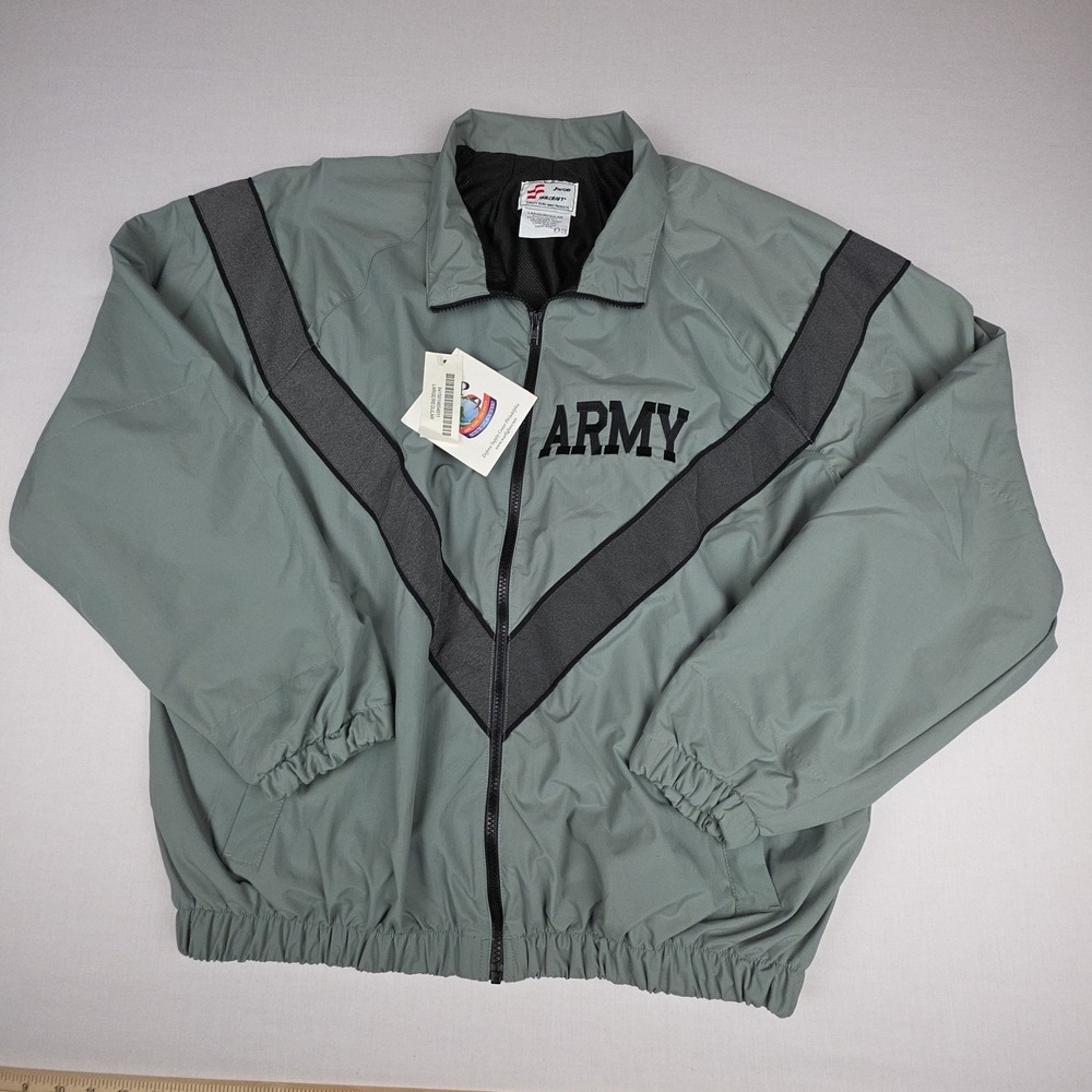 Skilcraft IPFU Jacket Army Mens Large Regular Gray Reflective V-Stripe Nylon